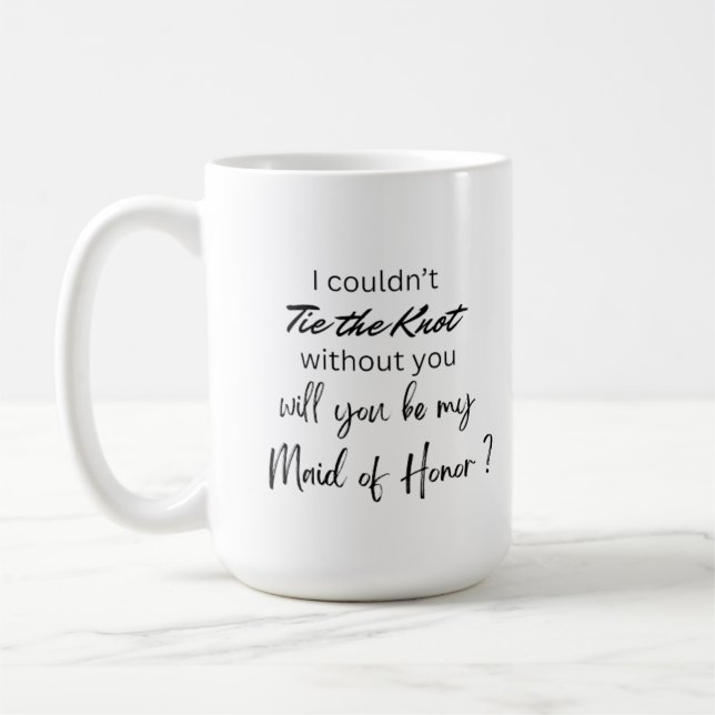 Tasse de Proposition de Demoiselle d'Honneur (Gauche)