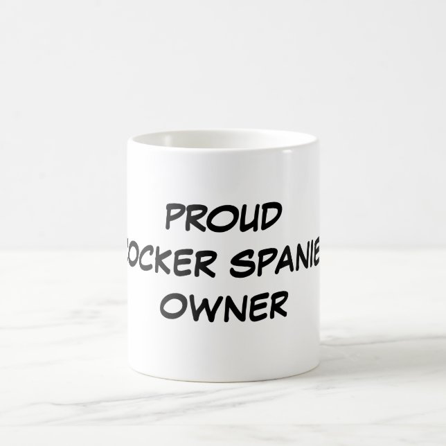 Tasse "de propriétaire fier de cocker" (Centre)