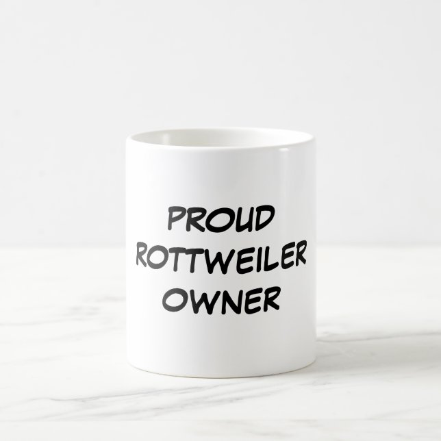 Tasse "de propriétaire fier de rottweiler" (Centre)