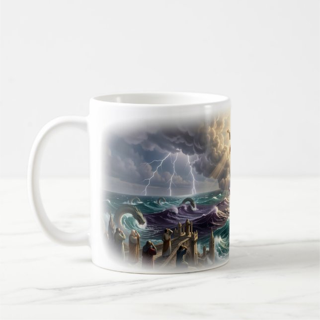 Tasse de protection divine 'Dieu vous voit' (Gauche)