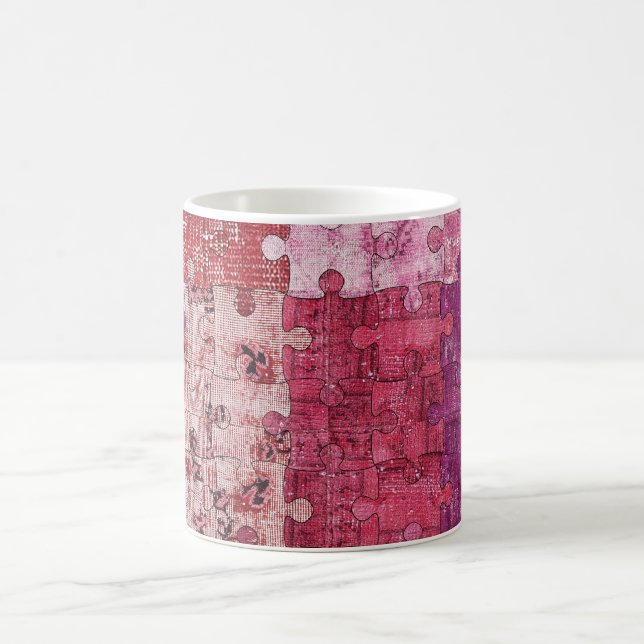 Tasse de puzzle de texture de couleurs (Centre)