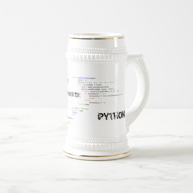Tasse de python (Devant droit)