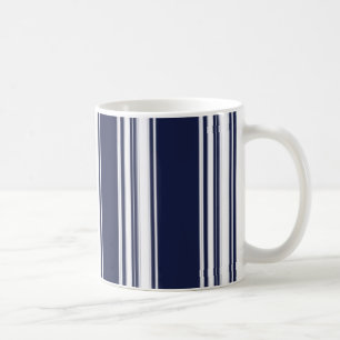Tasse de rayures bleues