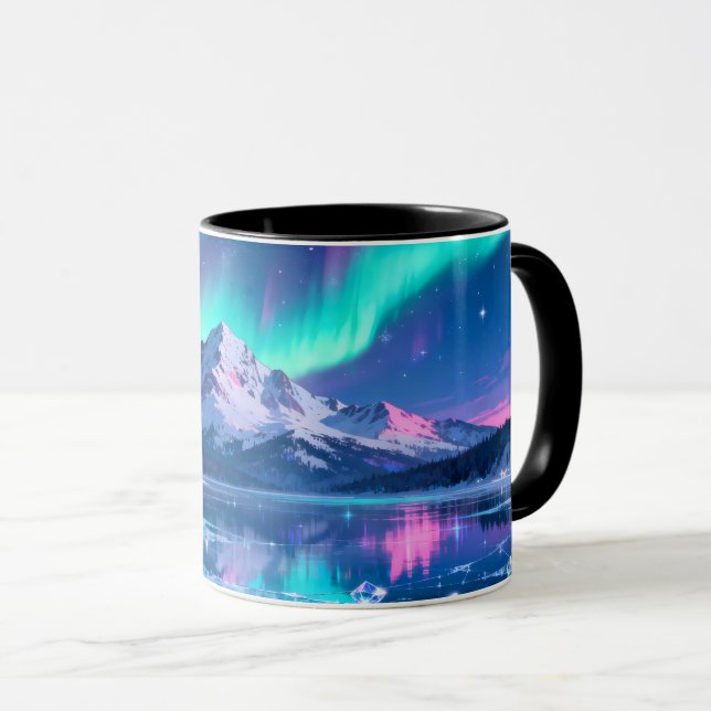 Tasse de réflexion de la montagne d'Aurore (Devant droit)