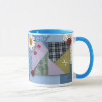 Tasse de regard d'édredon de patchwork