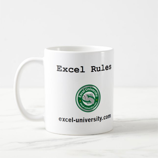 Tasse de règles d'Excel (Gauche)