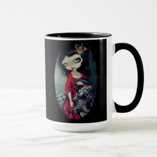 Tasse "de reine rouge et de reine blanche"