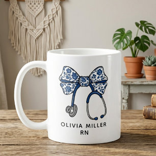 Tasse de remise de diplôme d'infirmière RN à nœud 