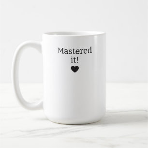 Tasse de remise de diplôme personnalisée, Maîtrisé