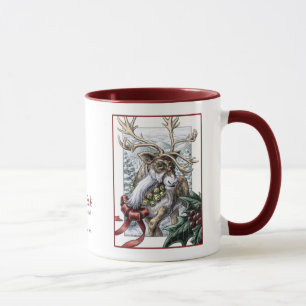 Tasse de renne de Noël de "tintements du carillon