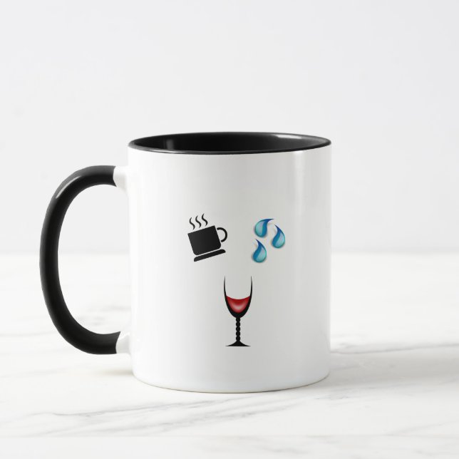 Tasse "de répétition de vin de l'eau de café" (Gauche)