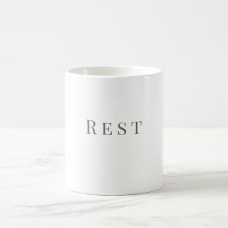 Tasse de repos – Conception de typographie minimal