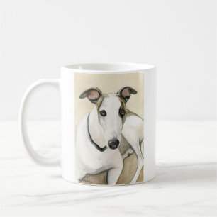 Tasse de reproduction d'art de chien de "lévrier"