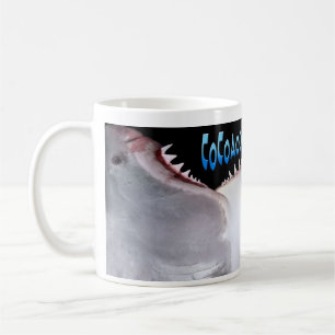 Tasse de requin de Carcharias de CoCoaodon - bleu