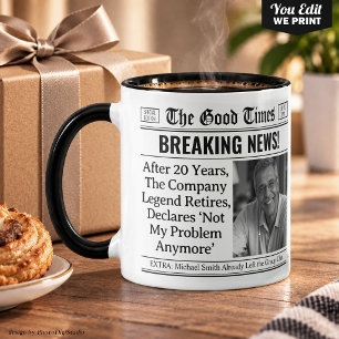 Tasse de retraite personnalisée, idée cadeau amusa