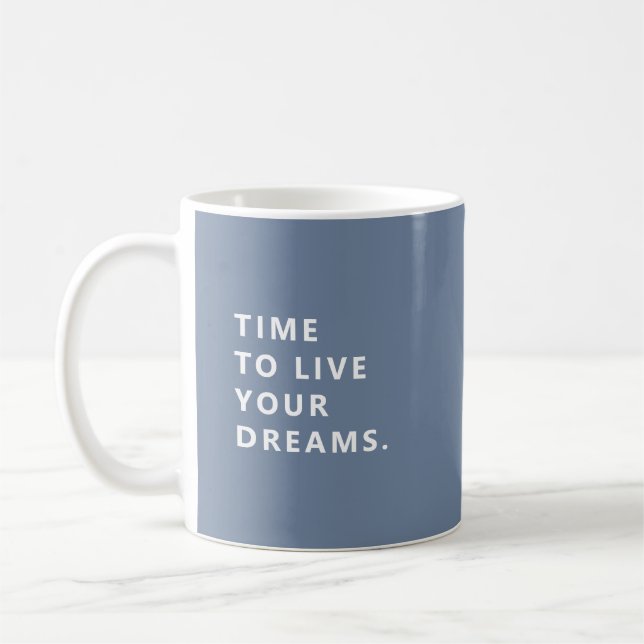 Tasse de retraite Pervenche Il est temps de vivre  (Gauche)