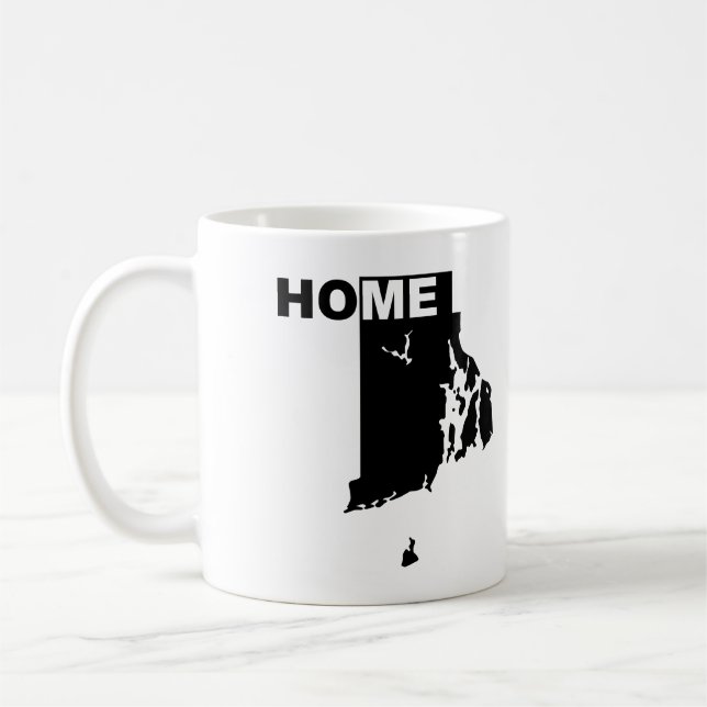 Tasse de Rhode Island, maison loin de l'État, mug  (Gauche)