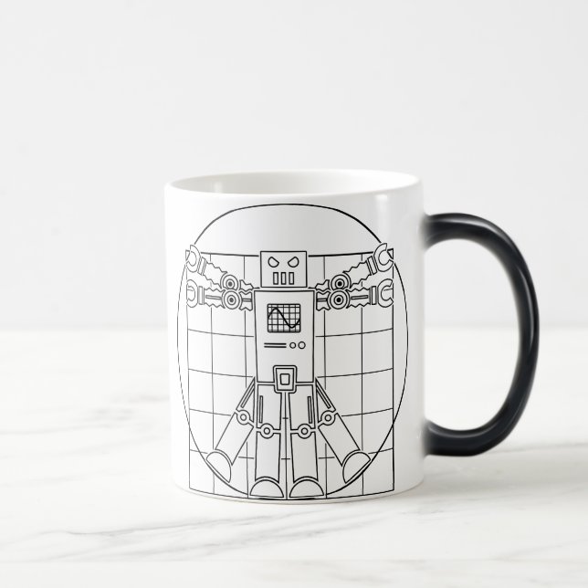 Tasse de robot de da Vinci Vitruvian (Droite)