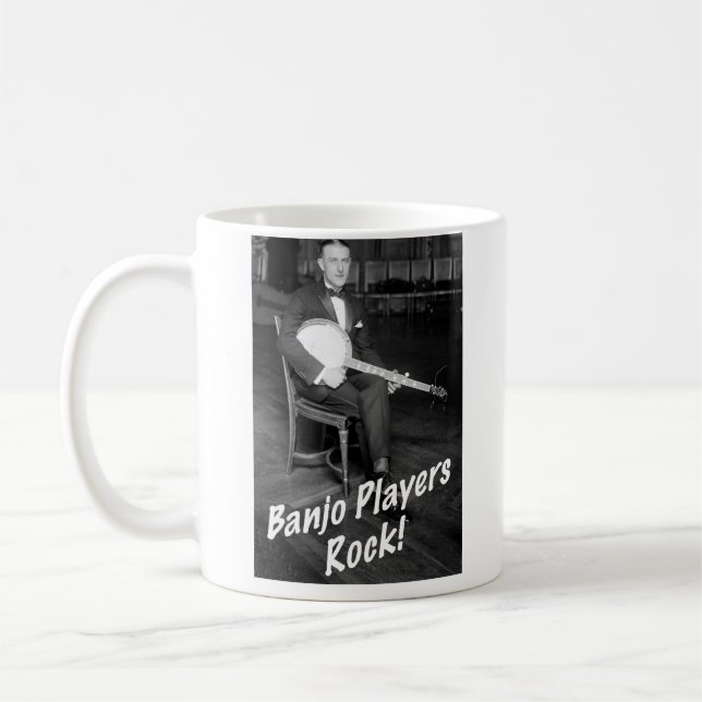 Tasse de roche de joueurs de banjo (Gauche)