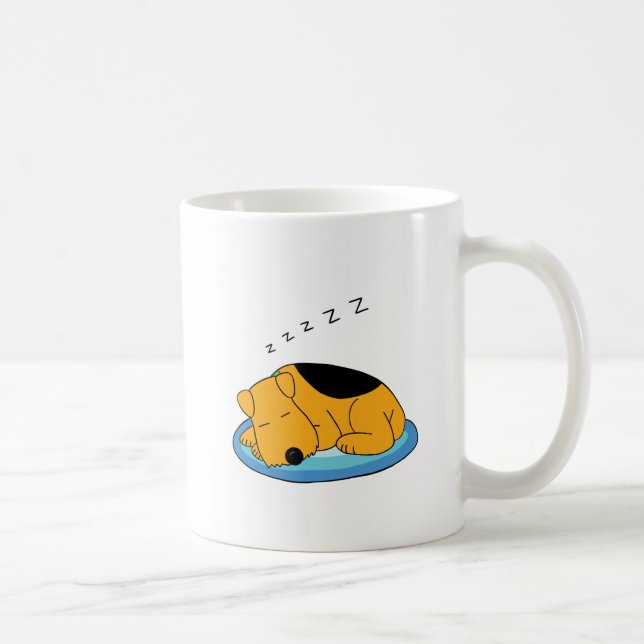 Tasse de ronflement de chiot de bande dessinée (Droite)