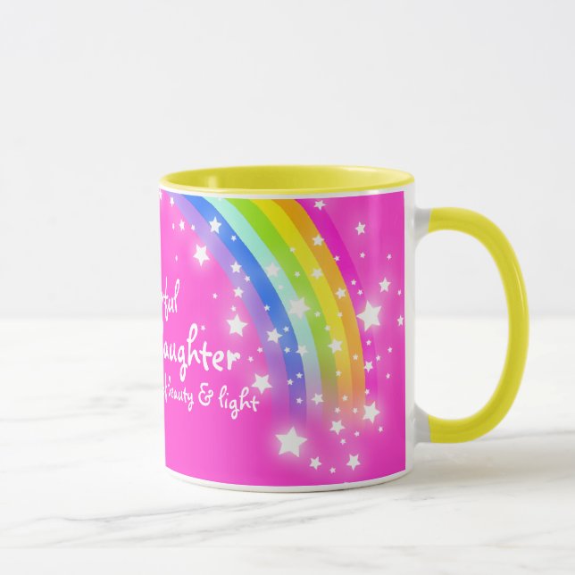 Tasse de rose d'arc-en-ciel "de petite-fille (Droite)