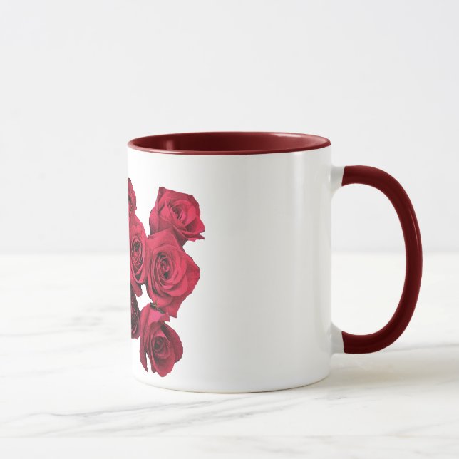 Tasse de roses rouges (Droite)