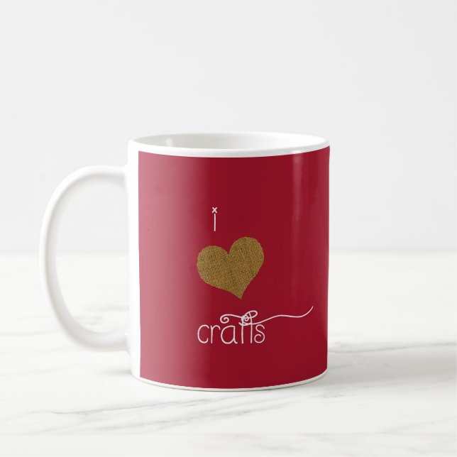 Tasse de rouge d'amants de métier (Gauche)