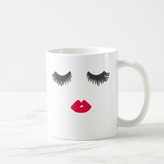Tasse de rouge d'amour de MÈCHE et de LÈVRE
