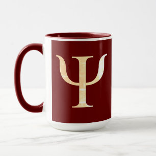 Tasse de rouge de rouge foncé de symbole de la
