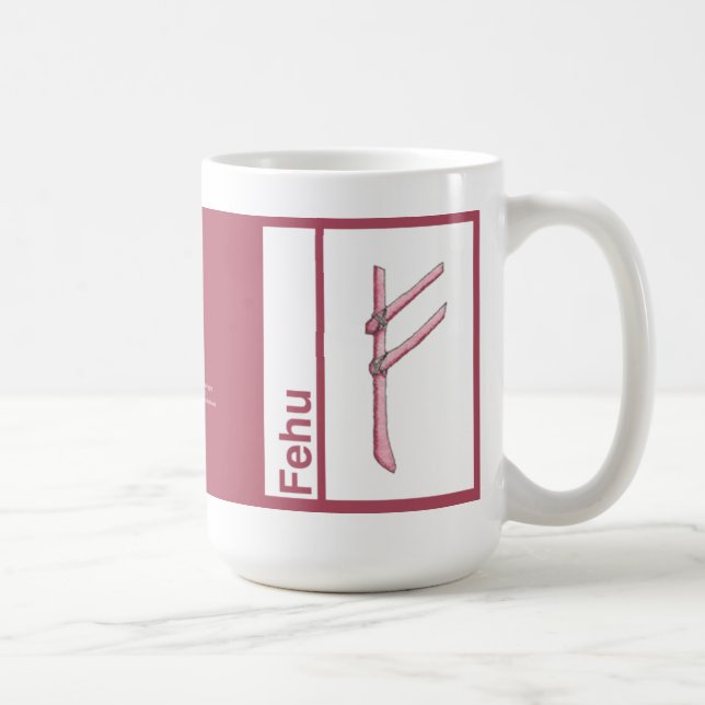 Tasse de Rune : : Fehu (Droite)
