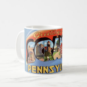 Tasse de salutation Rétro Scranton PA