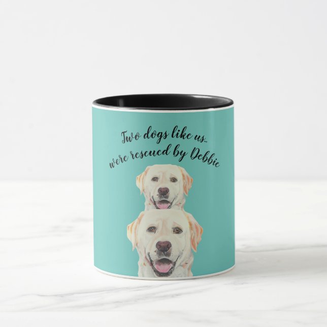Tasse de sauvetage Deux chiens comme nous (Centre)
