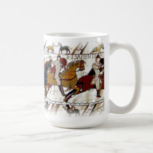 Tasse de scène de tapisserie de Bayeux