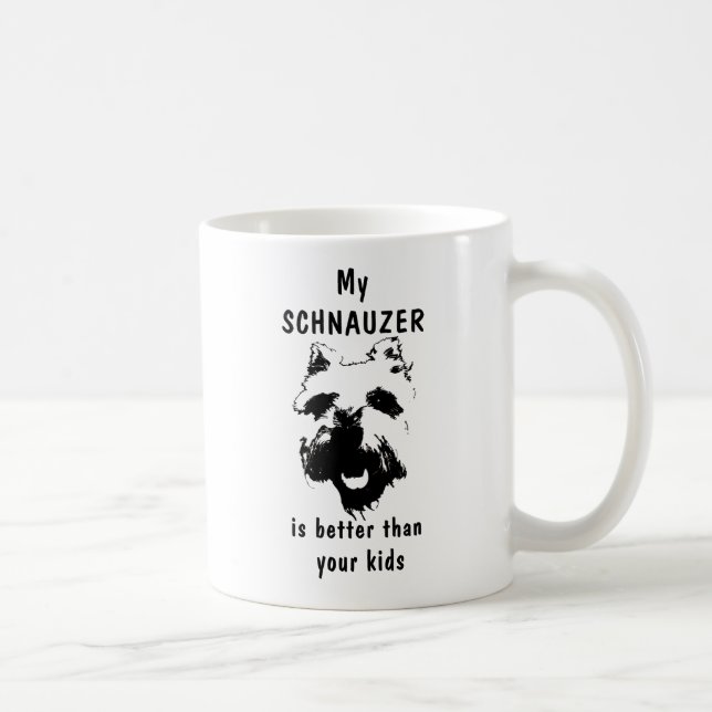 Tasse de Schnauzer (Droite)
