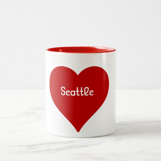 Tasse de Seattle de coeur (Centre)