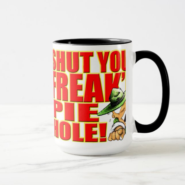 Tasse de SemperToons - fermez votre Freak'n (Droite)