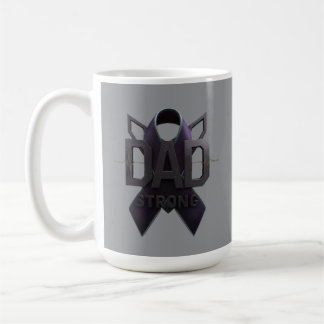 Tasse de sensibilisation au cancer fort pour papa