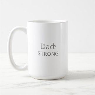 Tasse de sensibilisation au cancer fort pour papa