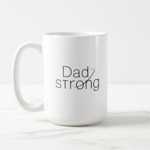 Tasse de sensibilisation au cancer fort pour papa 
