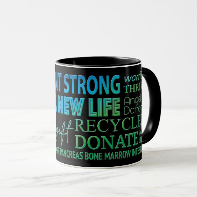 Tasse de sensibilisation au don d'organes solides  (Devant droit)