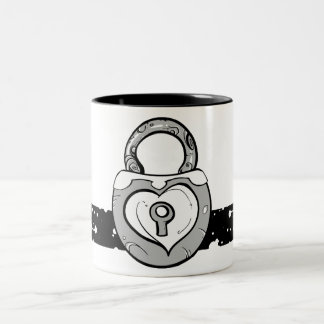 Tasse de serrure de coeur