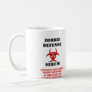 Tasse de sérum de la défense de zombi