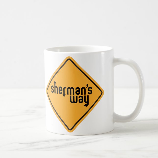 Tasse de "signe" de la manière de Sherman (Droite)