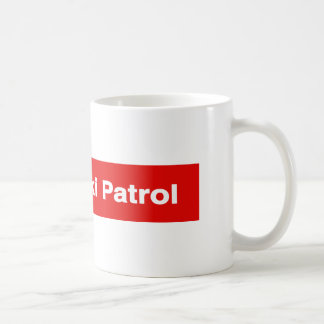 Tasse de signe de traînée de ski "de patrouille de