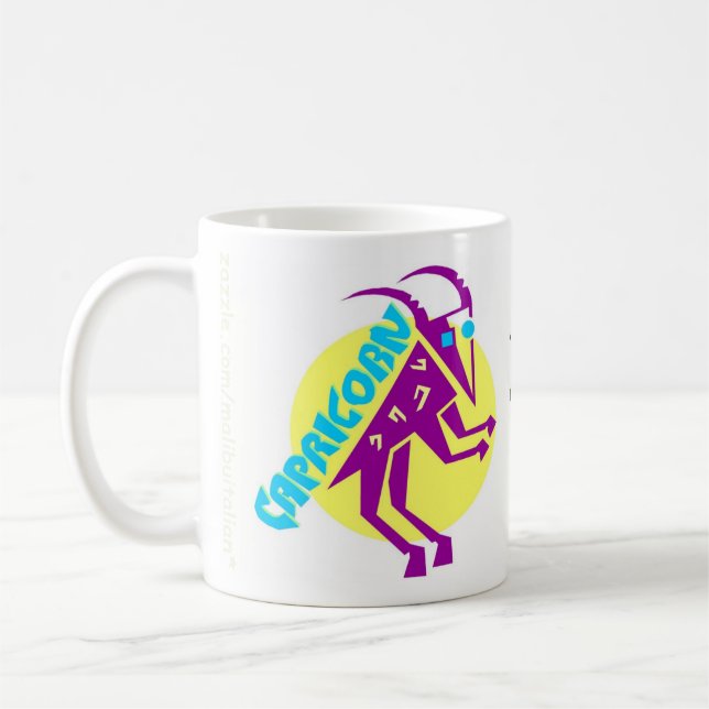 Tasse de signe de zodiaque de Capricorne (Gauche)