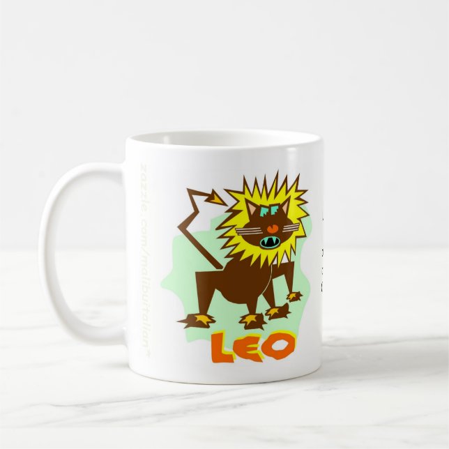 Tasse de signe de zodiaque de Lion (Gauche)
