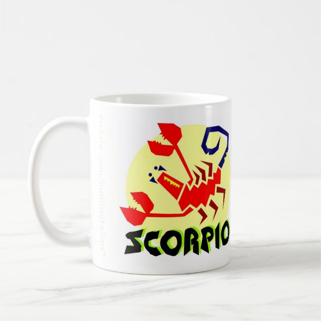 Tasse de signe de zodiaque de Scorpion (Gauche)