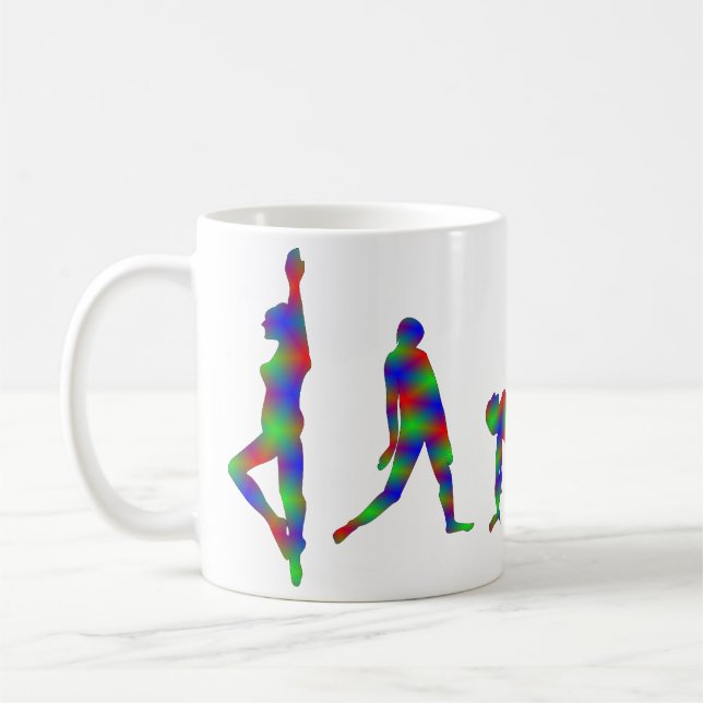 Tasse de silhouette de danse de danse (Gauche)