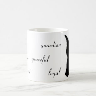 Tasse de silhouette de dobermann