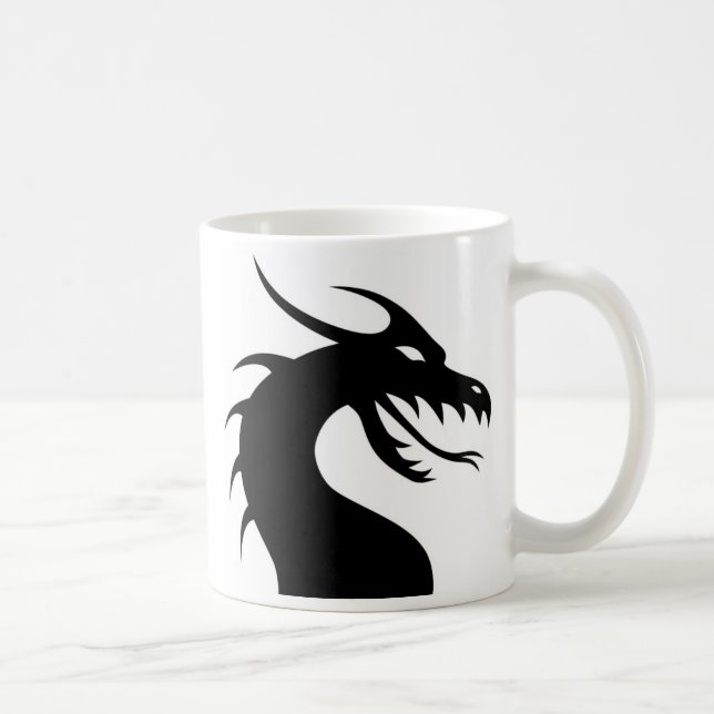 Tasse de silhouette de dragon (Droite)